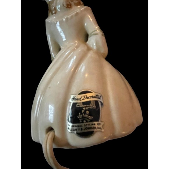 VTG FB Johnson Colonial Lady table lamp mid century - Picture 4 of 5